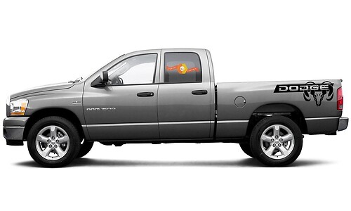 Dodge Ram 1500 Hemi Bed Side Graphics Side stripe Sticker Decal