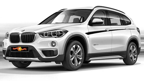 BMW X1 F48 M Performance accent stripes M Sport Side Stripe Graphics Stickers Decals
