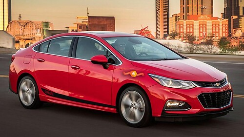 Chevrolet Chevy Cruze - Racing Stripe Decal Graphic sticker kit - 1