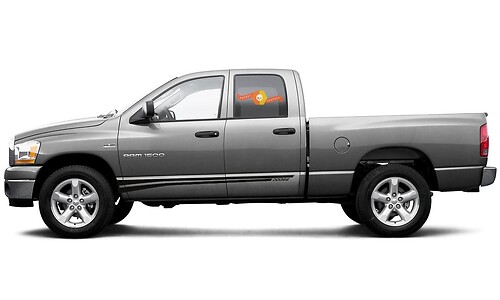 Dodge Ram mk4 1500 Rebel side bed graphics stripe Sticker Decal 3