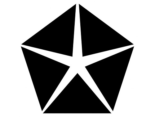 CHRYSLER STAR DECAL 2008 Stiker Decal Vinyl Perekat Mandiri
