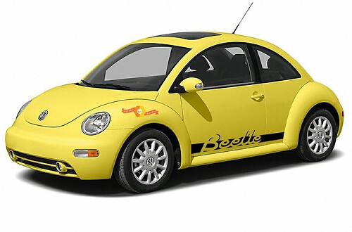 Volkswagen New Beetle 1998-2011 Beetle lettering side graphics Sticker Decal