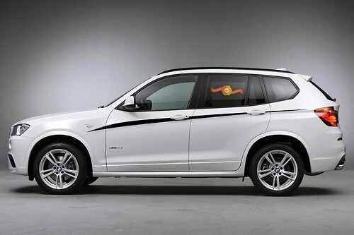 BMW X3 M F25 M Performance accent stripes Side Stripe Graphics Stickers Decals