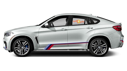 BMW X6M F86 side graphics Stickers Decals M SPORT M Performance M Tech