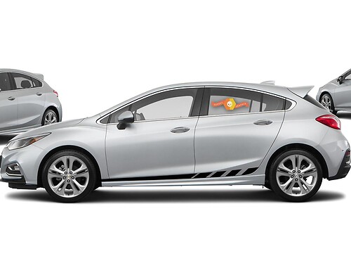 Chevrolet Chevy Cruze 2018 - Racing Stripe Decal Graphic sticker kit1