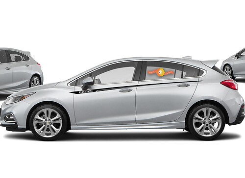 Chevrolet Cruze side pin stripes graphics Sticker Decal door panel Sticker Decal1