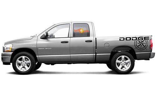 Dodge Ram mk4 1500 Rebel Compass side bed graphics stripe Sticker Decal