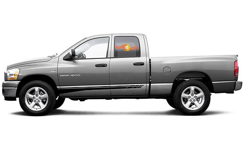 Dodge Ram mk4 2010-2018 1500 side graphics stripe Sticker Decal style 7