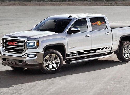 Side stripes Sticker Decal for GMC Sierra door panel graphics model 7