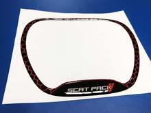 Steering WHEEL TRIM RING Scat Pack Red emblem domed Sticker Decal Challenger Charger Scatpack
 2