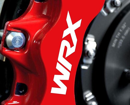8 X WRX Brake Caliper Decals Stickers Graphics Vinyl Emblem Logo fit Suba
