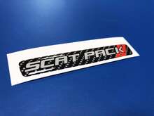 One Steering Wheel Scat Pack Carbon Fiber emblem domed Sticker Decal style Scatpack 2