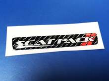 One Steering Wheel Scat Pack Carbon Fiber emblem domed Sticker Decal 2 Scatpack 2