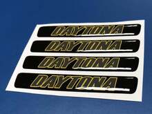 One Steering Wheel Daytona Yellow emblem domed Sticker Decal Challenger Charger 2
