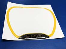 Steering WHEEL TRIM RING 392 Yellow emblem domed Sticker Decal Challenger Charger 2