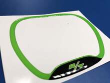 Steering WHEEL TRIM RING R/T lime emblem domed Sticker Decal Challenger Charger Dodge 2