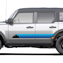 Retro Vintage Heritage Wave Rocker Panel Decal Side Stripe Sticker fit Toyota 4Runner 2 2