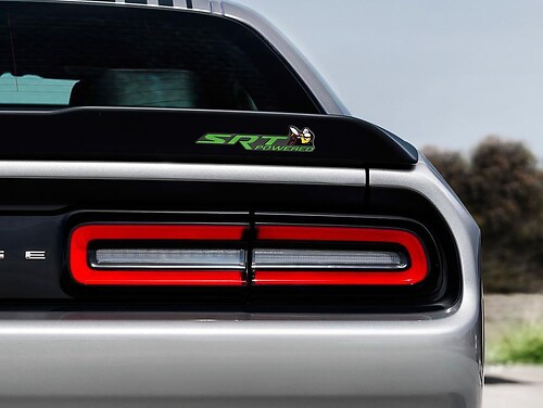 Scat Pack Challenger or Charger SRT Powered badge emblem domed Sticker Decal Dodge Scatpack