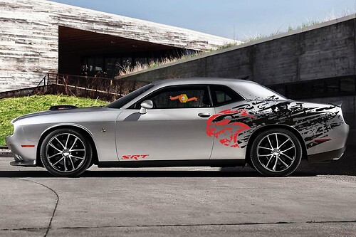 2009-2019 Dodge Challenger SRT Splash GRAPHIC Sticker Decal 