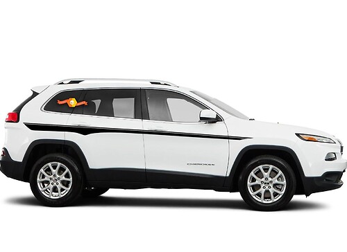 2014-2019 Jeep Cherokee Side Stellar Stripe Cherokee Stickers Decals Graphics Stripes