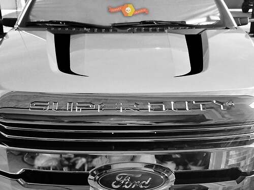 2017-2018 FORD F250 f350 f450 HOOD SPEARS Decal Sticker Vinyl