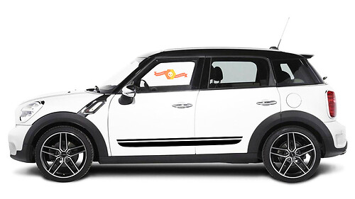 Mini Cooper Countryman F60 JCW 2017-2018 side stripe graphics Sticker Decal