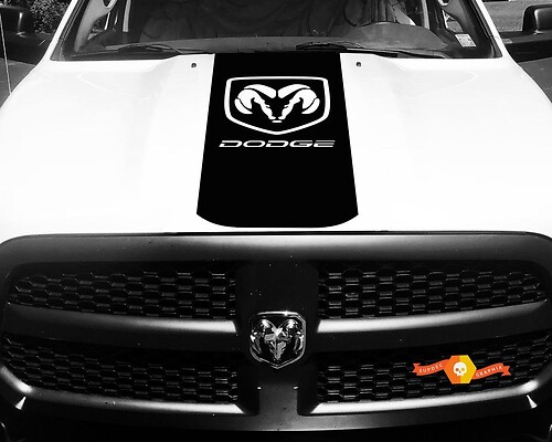 Dodge Ram 1500 2500 3500 Vinyl Racing Stripe Hemi Hood Decals Stickers #5