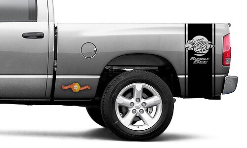 2 side DODGE RAM 1500 2500 VINYL DECAL Stripe Rumble Bee Sticker 21