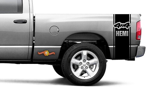 Dodge Ram Vinyl Racing Bed Side Stripe4x4 Hemi Decal Sticker #54