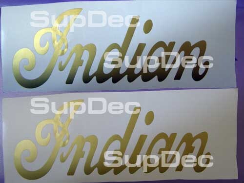 Indian Gas Tank Decal motorcycle 2 Stickers Decals