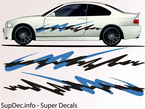 Vinyl Auto Body Graphics EXTERIOR OUTSIDE Decal sticker B784