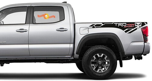 2 X Toyota Tacoma Trd Sport 4x4 2016-2020 Punisher side Vinyl Decals sticker 