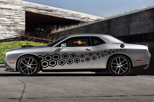 2X Dodge Challenger SCAT PACK side Vinyl Decals graphics sticker