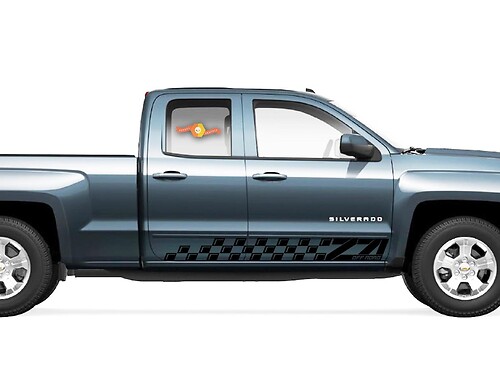 2x Z71 side graphics rally kit Vinyl Decal Sticker for Chevrolet Silverado