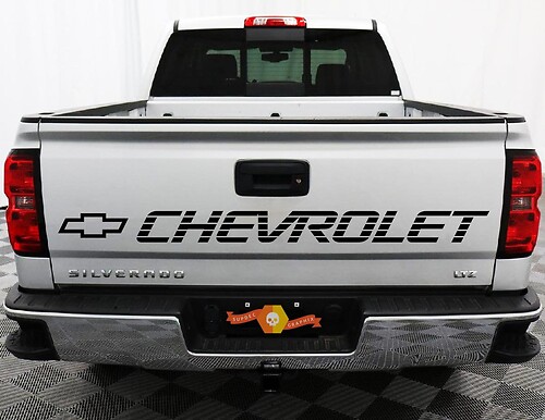 Chevrolet Tailgate Vinyl Vehicle Lettering Decal Sticker 1990's Truck Graphics
