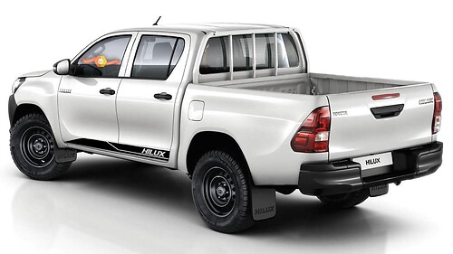2X Toyota Hilux side skirt Vinyl Decals graphics rally sticker -1