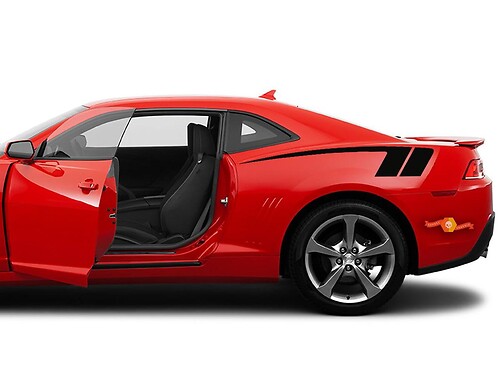 2x - side graphics rally Vinyl Decal Sticker for Chevy Camaro