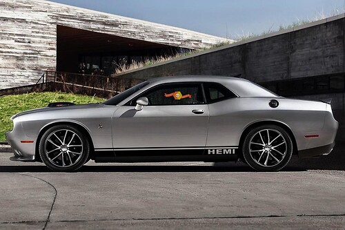 2X Dodge Challenger Hemi Rocker Panel Stickers Decals Stripe Vinyl Graphics - 6