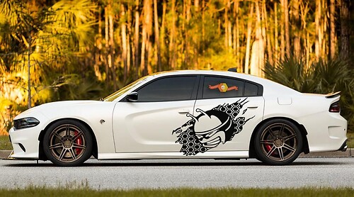 2X Dodge Charger Scat Pack Quarter Panel Stickers Decals Vinyl Graphics 2011-2020 Scatpack