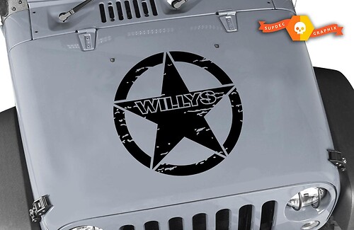 Willys Jeep Hood Decal - 20