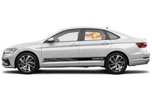 Racing rocker panel stripes vinyl decals stickers for Volkswagen Jetta GLI 3