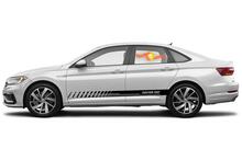 Racing rocker panel stripes vinyl decals stickers for Volkswagen Jetta GLI 4
