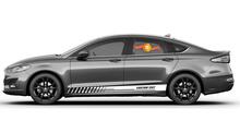 Racing rocker panel stripes vinyl decals stickers for Ford Fusion 4