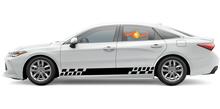 Racing rocker panel stripes vinyl decals stickers for Toyota Avalon Touring 2