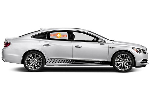 Racing rocker panel stripes vinyl decals stickers for Buick LaCrosse Essence