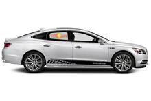 Racing rocker panel stripes vinyl decals stickers for Buick LaCrosse Essence 3