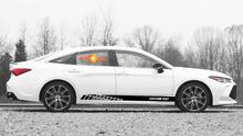 Racing rocker panel stripes vinyl decals stickers for Toyota Avalon 2