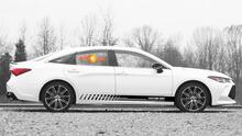 Racing rocker panel stripes vinyl decals stickers for Toyota Avalon 4