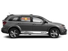 Racing rocker panel stripes vinyl decals stickers for Dodge Journey 3