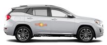 Racing rocker panel stripes vinyl decals stickers for GMC Terrain
 4